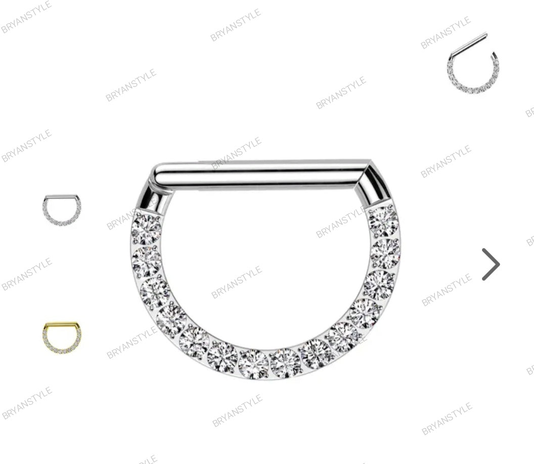 cerchio clicker con cristalli e barra dritta