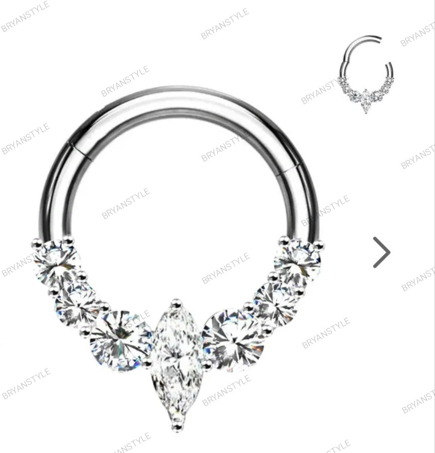 cerchio clicker con cristalli a rombo