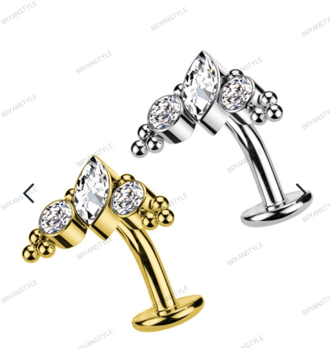 Piercing Ombelico Cristallo Push-in