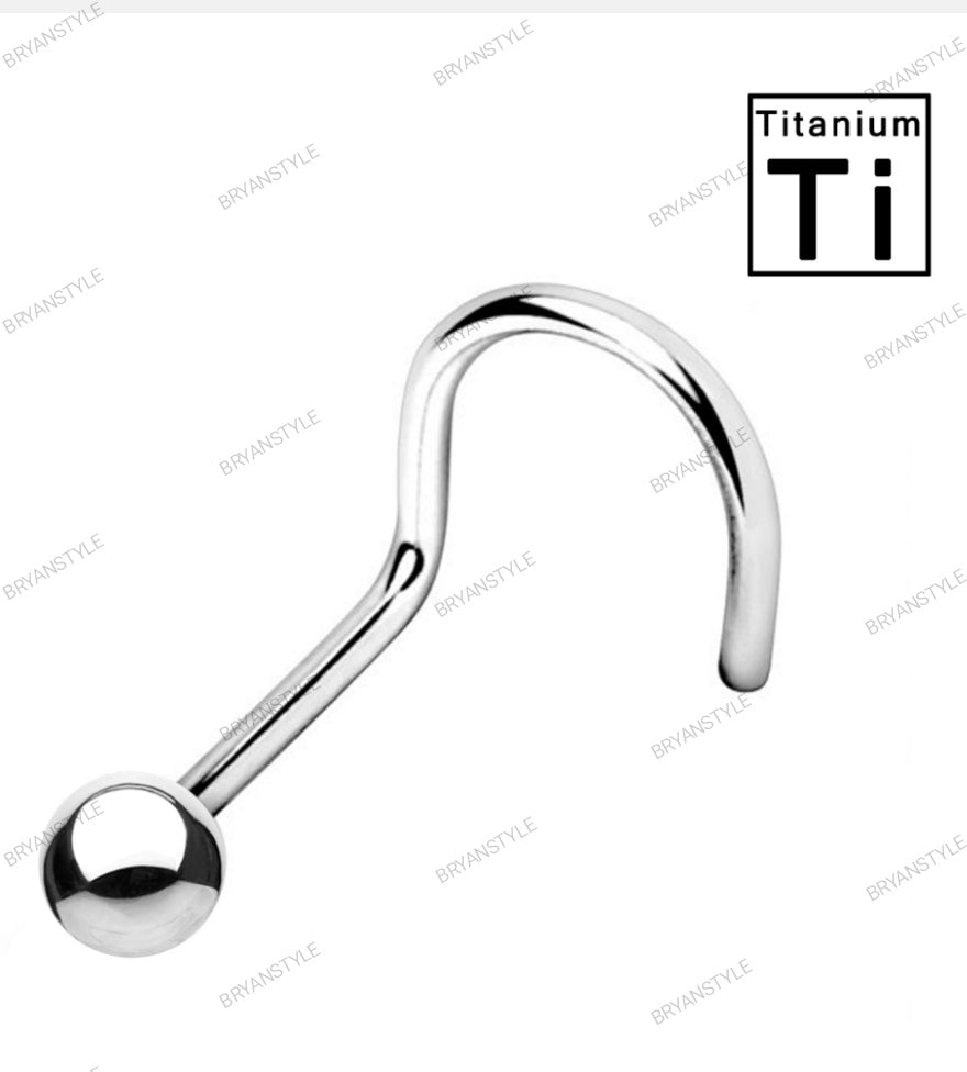 piercing naso in titanio sfera