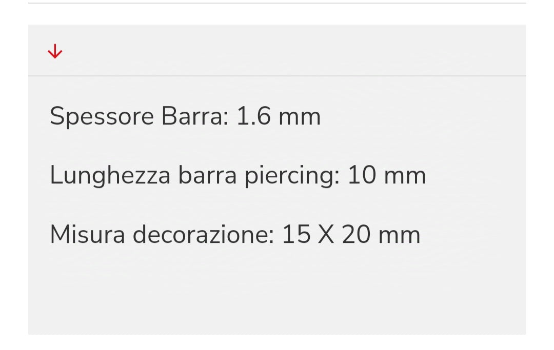 Piercing con cascata di cristalli