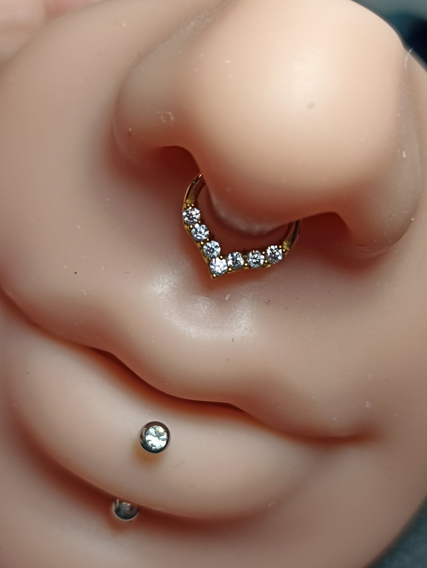 cerchio clicker in acciaio con cristalli