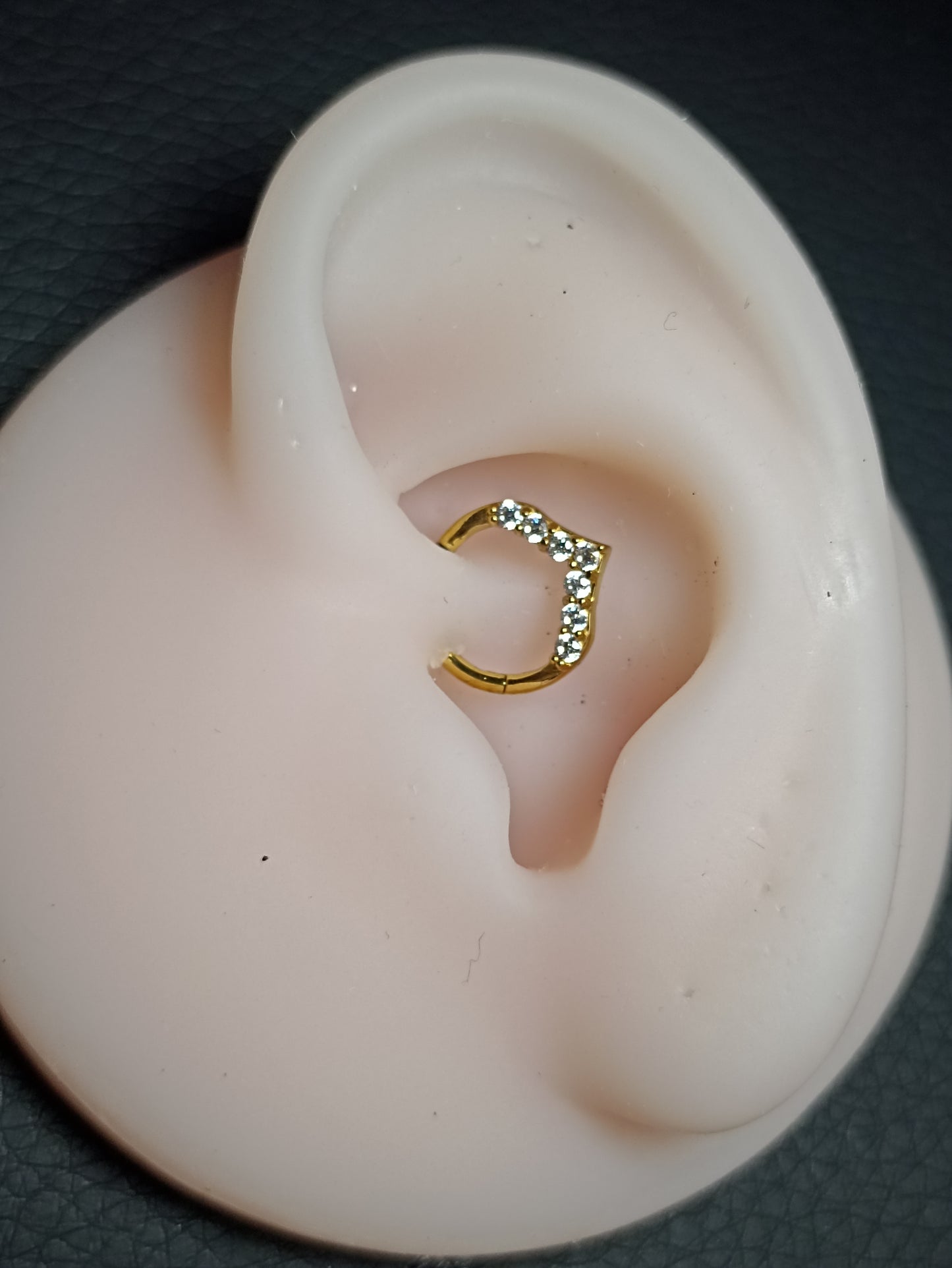 cerchio clicker in acciaio con cristalli
