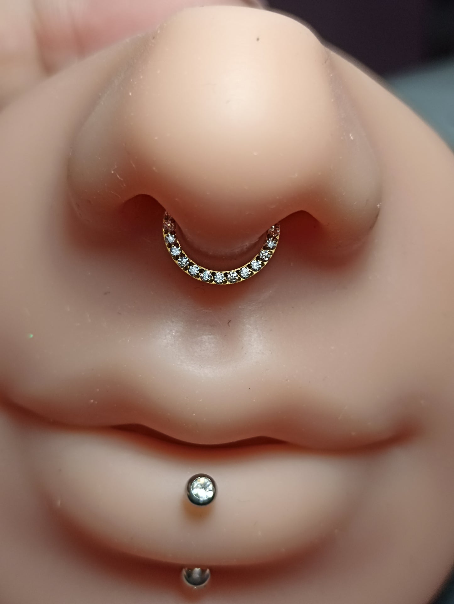 cerchio clicker con cristalli e barra dritta