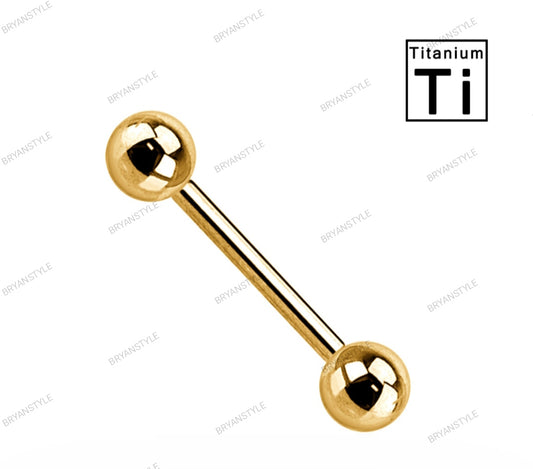 barbell basic in titanio oro