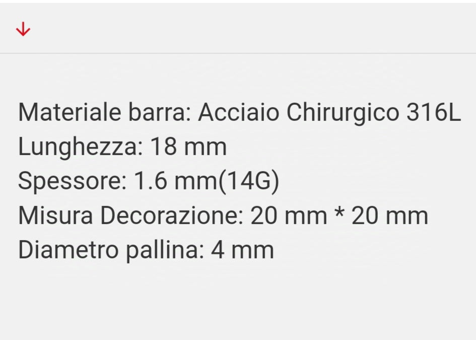 Piercing per capezzolo con giro di cristalli