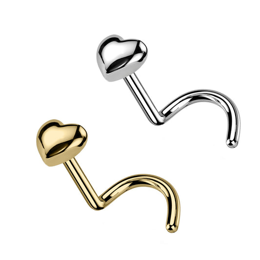 Stud Naso a Forma di Cuore