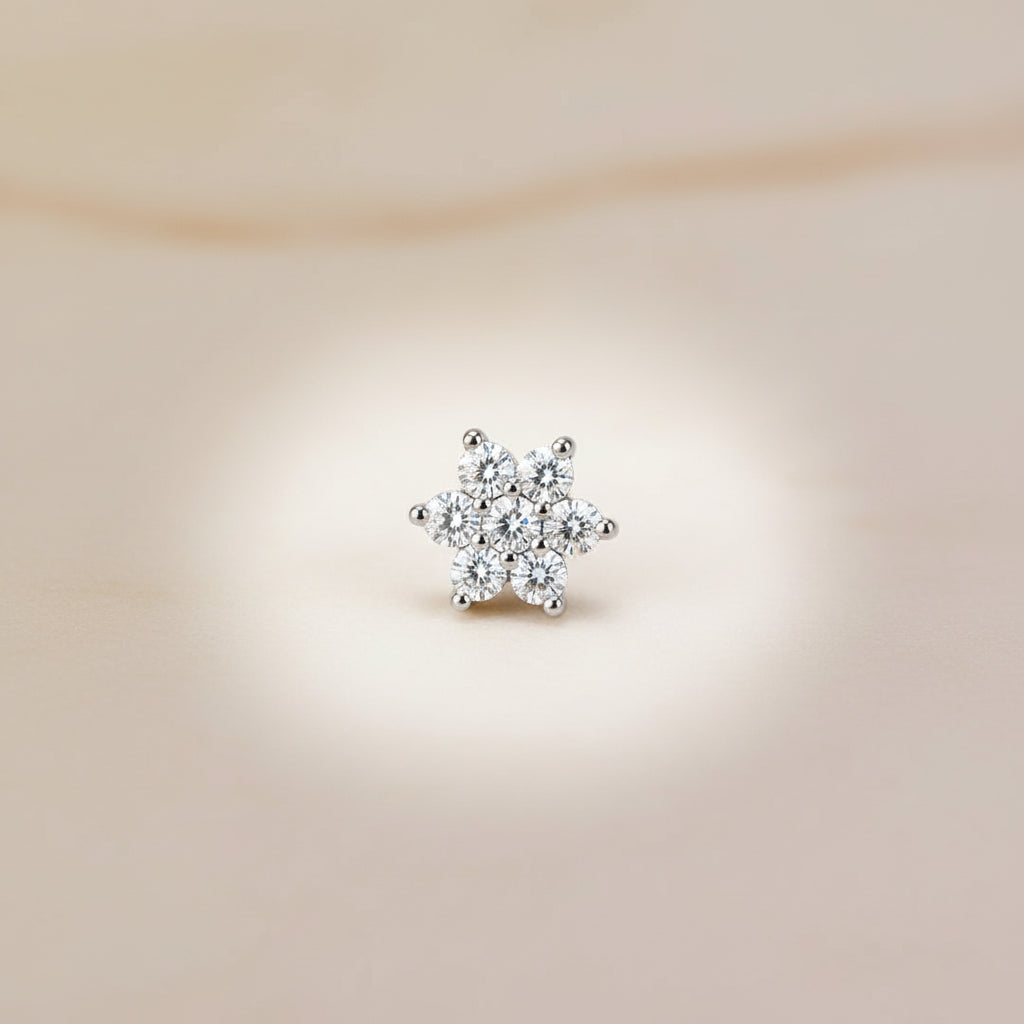 Micro Fiore con Cristalli per Dermal Anchor